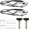 KUAFU 9.6 FT Portable Stand Yoga Swing Stand Yoga Frame Yoga Sling Inversion Equipment Steel Silvery for Indoor and Outdoor Triangle Structure - Image 6