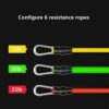 ADSRB Yoga Pilates Bar Stick with Resistance Band Home Gym Muscle Toning Bar Fitness Stretching Sports Body Workout Exercise - Image 4