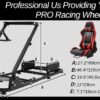 Minneer Racing Steering Wheel Stand Simulator Cockpit Height Adjustable Gaming Wheel Stand Compatible for T500, FANTEC, T3PA/TGT, G25, G37, G29/T300RS Wheel & Pedals Not Included（with Seat Frame） - Image 2