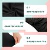 TNNZEET 3 Pack Plus Size Biker Shorts for Women – 8" Buttery Soft Black Workout Yoga Shorts（2X, 3X, 4X） - Image 4