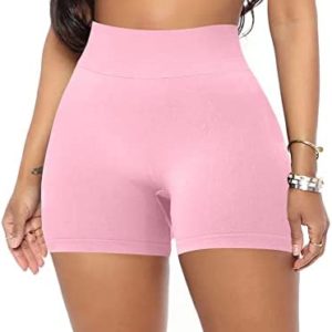 eoeoo Women's Athletic Butt Lifting Shorts Seamless Workout Scrunch High Waist Gym Yoga Biker Shorts