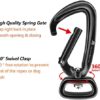 PANDENGZHE Locking Carabiner Clips 2.5" with Swivel Ring for Securing Pets, Dog Leash Harness, Camping, Hiking, Backpack, Keychains - Image 2