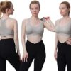WANAYOU Racerback Sports Bra for Women - Comfortable Sleep Bra Seamless Workout Yoga Bra - Image 3