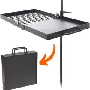 Adventure Seeka Campfire Swivel Grill, This Campfire Grill Grate is Heavy Duty, Fully Adjustable Fire pit grill grate over fire pit, The Fire Pit Grill Grate & Camp fire Cooking Rack