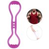 Resistance Band Stretch Exercise Band Hand Stretcher Multifunctional Back Arm Yoga Resistance Fitness Tool for Yoga Pilates Stretching Physical Therapy(double hole purple - one size) - Image 2