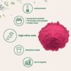 Organic Beet Root Powder, 1 Pound, Cold Pressed and Water Soluble, Beet Juice Pre-Workout Concentrated Powder, Contains Natural Nitric Oxide for Energy & Immune System Support, Non-GMO - Image 3