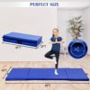 4'x8'x2 Folding Gymnastics Mat, Extra Thick High Density Anti-Tear Gym Exercise Pad with Carrying Handles, Hook and Loop Fastener, 4 Panel Tumbling Mat for Workout, MMA, Stretching Yoga - Image 6