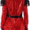 JanJean Women Adult Velvet Circus Ringmaster Halloween Cosplay Costume Steampunk Victorian Tailcoat Jacket - Image 5
