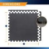 Marcy EVA Foam Interlocking Flooring Mat High Density Non-Slip Tiles for Fitness Equipment, Workout Cushion and Floor Protection - Image 2