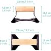 PULLUP & DIP Wooden Push Up Bars With Ergonomical Handle And Heavy-Duty Steel – Anti-Slip Push-Up Handles, Handstand Bars For Calisthenics and Fitness - Image 9