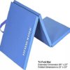 FITNESS MANIAC Heavy Duty Folding Mat Thick Foam Fitness Exercise Gymnastics Panel Gym Tri and Four Fold Mat Non Slip Mats with Carrying Handles Yoga Aerobics Workout Training - Image 4
