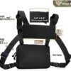 WYNEX Tactical Chest Rig Bag of Laser Cut Design, Molle Chest Pouch Utility Recon Kit Bag Tactical Combat Chest Pack Airsoft Front Chest Pouch Include Patch - Image 3