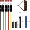 Bbjulyh Resistance Bands Set,Fitness Exercise Cords Pull Rope Stretch Resistance Bands Elastic Workout ,Stackable Up to 150 Ibs,Men and Women Exercise Bands with Door Anchor,Home Outdoor Workouts - Image 2