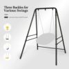 ONCLOUD Upgraded Hammock Chair Stand Metal Swing Stand Frame, Heavy Duty Steel Hammock Stand Only for Porch, Backyard, Indoor or Outdoor, Antique Bronze Finish - Image 4