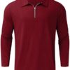 Men's Long Sleeve Polo Shirt Zipper Spring Slim Fit Classic Printed Golf Shirts Tops Outdoor Sports Casual T-Shirts - Image 3