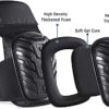 Vero1992 Professional Knee Pads for Work, Heavy Duty Foam Padding Kneepads for Construction, Gardening, Flooring with Comfortable Gel Cushion to Save Your Knees (Black) - Image 3