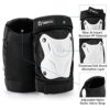 Tanden Skating Protective Gear Adult Knee and Elbow Pads Wrist Guards for Roller Skating Skateboarding, Skate Pads Adult Knee Pads for Men Women White - Image 3