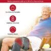 Comfytemp Heated Knee Brace Wrap for Knee Pain Relief, Portable Knee Massager for Arthritis, Joints, Leg, Cordless Battery Powered Knee Heating Pad with 3 Heat Settings, Auto-Off, Vibration Modes - Image 2