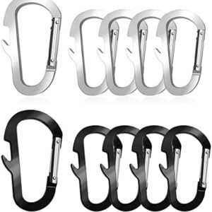 XIECHANEE Small Carabiner Clips, 10 pcs 2.8" Carabiner Keychain Clip with Bottle Openers for Men and Women