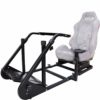 Marada Racing Cockpit Frame Compatible with G25 G27 G29 G920 T500 FANTEC T3PA/TGT Height Adjustable Racing Wheel Stand Wheels Pedals and Real Racing Seat Driving Simulator Cockpit Not Included - Image 3