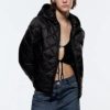 hlysgo Womens Winter Puffer Coat Lightweight Full Zip Quilted Long Sleeve Casual Short Down Jacket Outwear - Image 2