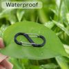 S Carabiner Mini Aluminum Spring Clips Small Snap Hooks Keychain for Fishing/Camping/Outdoor Sports - Image 2