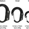 GEAR AID HEROCLIP Carabiner Clip and Hook (Mini) for Travel, Luggage, and Small Bags, Hot Rod Red - Image 3