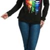 MAGICMK Woman’s Sweatershirt Lips Print Causal Blouse Off The Shoulder Long Sleeve Loose Slouchy Pullover Plus Size Tops - Image 7