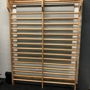 ARTIMEX Double Beech Section Stall Bars for Physical Therapy & Gymnastics - Used in Homes, Gyms, Clinics or Fitness Centers - 7 feet, 10 1/2 x 5 feet, 11 inches, Code 216-2F