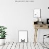 Cat Wall Decor - 11x14" UNFRAMED Print - Cat Wall Art, Minimal, Black & White - Cat Lover Gifts - Image 3