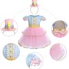 AWIBMK Girls Carnival Costume Halloween Party Cosplay Outfits Kids Circus Birthday Princess Tutu Dress with Headband 2PSC - Image 5