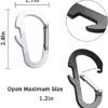 XIECHANEE Small Carabiner Clips, 10 pcs 2.8" Carabiner Keychain Clip with Bottle Openers for Men and Women - Image 2