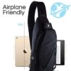 Peak Gear Sling Compact Crossbody Backpack and Day Bag (Black) - Image 6