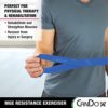 CanDo Multi-Grip 6 Foot Exercise Resistance Band with Hand/Foot Loops for Total Body Workouts, Training, Rehab, Stretching and Therapy - Image 4
