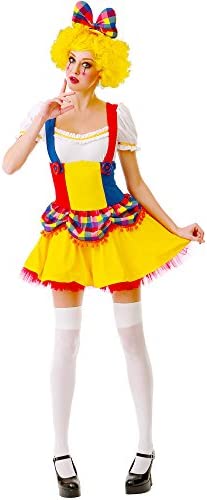 Cutie Clown Women's Halloween Costume Sexy Harlequin Circus Performer Dress