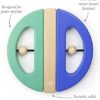 Tegu Swivel Bug Magnetic Building Block Set, Teal & Blue - Image 3