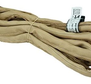 USA Made VR4 X 16' Tan Slings 4'-30' Lengths in Listing, Double PLY Cover Endless Round Poly Lifting Slings, 10,600 lbs Vertical, 8,500 lbs Choker, 21,200 lbs Basket (USA Poly) (16 FT)