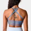 Kamo Fitness Iris Strappy Sports Bra for Women Light Support Backless Crop Top Removable Padding Open Back - Image 4