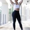 SUUKSESS Women No Front Seam Buttery Soft Leggings Ruched High Waist Yoga Pants - Image 2