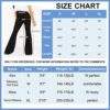 Sundwudu Black Flare Yoga Pants for Women - Soft High Waist Bootcut Leggings Tall & Long Palazzo Pants for Women - Image 5