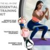 3DActive Fabric Resistance Bands for Legs and Butt. Wide Non-Slip Hip Band Set for Home and Gym Workouts. Exercise Guide and Carry Bag Included - Image 3