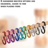 S Carabiner Mini Aluminum Spring Clips Small Snap Hooks Keychain for Fishing/Camping/Outdoor Sports - Image 5
