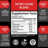 Extra Strength Nitric Oxide Supplement L Arginine 3X Strength - Citrulline Malate, AAKG, Beta Alanine - Premium Muscle Supporting Nitric Booster for Strength & Energy to Train Harder - 240 Capsules - Image 2
