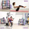Home Gym Storage Rack, Yoga Mat Storage Rack Yoga Mat Holder, VOPEAK Gym Rack Organizer Workout Storage for Dumbbells Yoga Mats Foam Rollers Kettlebells, Gym Equipment Storage Rack with Hooks (Metal) - Image 7