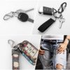 Yolev 20 Pieces Small Carabiner Keychain Clip 1.6 Inch Dual Wire Gate Snap Hook Keychain Women Men Camping for Men Women Backpack Paracord - Image 6
