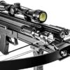 XtremepowerUS Hybrid Crossbow 80 lbs 160 fps Hunting Flashlight Scope Red Light Pointer Combo w/Magazine Capacity + Bag, Black - Image 3