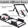 Minneer Racing Steering Wheel Stand Simulator Cockpit Height Adjustable Gaming Wheel Stand Compatible for T500, FANTEC, T3PA/TGT, G25, G37, G29/T300RS Wheel & Pedals Not Included（with Seat Frame） - Image 4