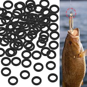 200 Pack Fly Fishing Tippet Rings Stainless Steel Lightweight Fishing Line Ring Low Profile 2.5 mm Smooth Fishing Ring High Strength Solid Rings for Saltwater Freshwater Trout Fish Lure Tackle Swivel