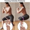 Resistance Bands for Working Out Women, Elastic Exercise Bands for Butt and Legs, Resistant Bands for Physical Therapy, Stretching, Fitness, Set of 5, Blue-Green - Image 6