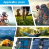 CAMNAL Quickdraw Climbing Carabiner Clips 16KN Heavy Duty Carabiner Lightweight Carabiners, for Hammocks, Camping, Key Chains, Outdoor, Locking Dog Leash, Swing, 4 pcs - Image 4
